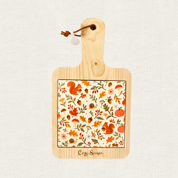 Borrelplank Met Tegeltje - Cozy Season