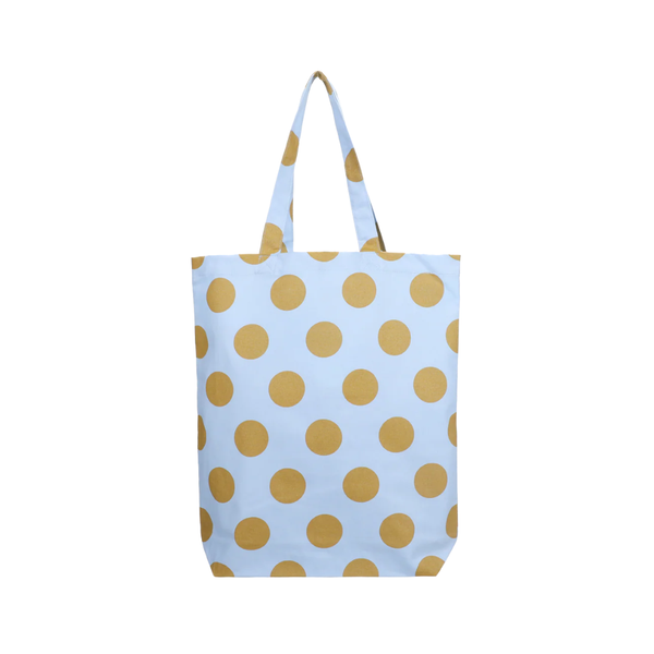 Canvas Tas Dots Blue Green