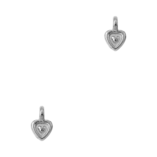 Bedel (Stainless Steel) Hartje 8.5mm Zilver - 1 stuk