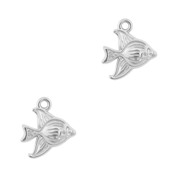 Bedel (Stainless Steel) Maanvis 17mm Zilver - 1 stuk