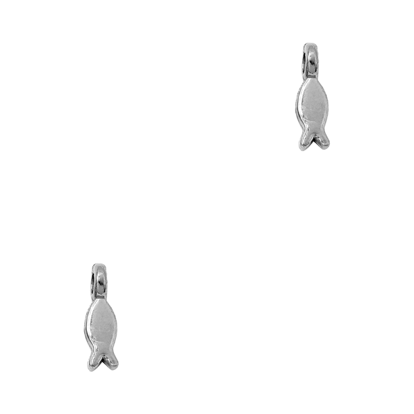 Bedel (Stainless Steel) Visje 10mm Zilver - 1 stuk