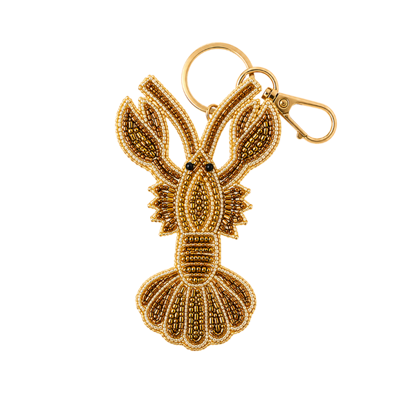 Sleutelhanger Kralen Kreeft - Goud