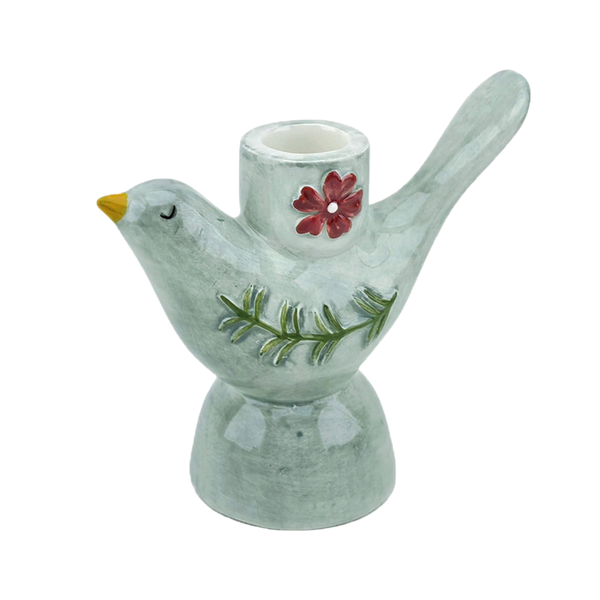 Kaarsen Kandelaar Vogeltje Blauw