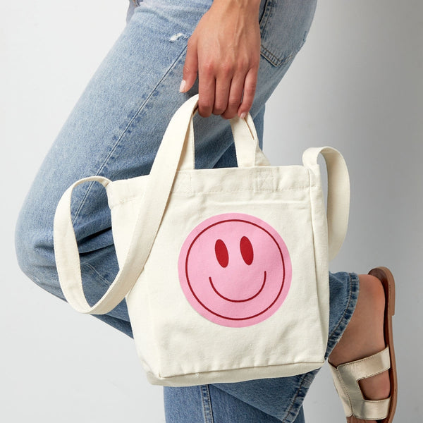 Canvas Tas Small Smiley