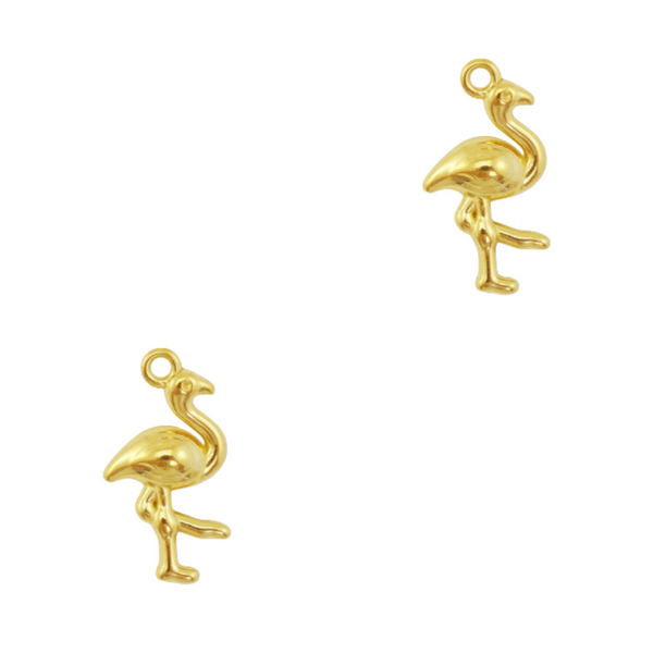 Bedel (Stainless Steel) Flamingo 19mm Goud - 1 stuk