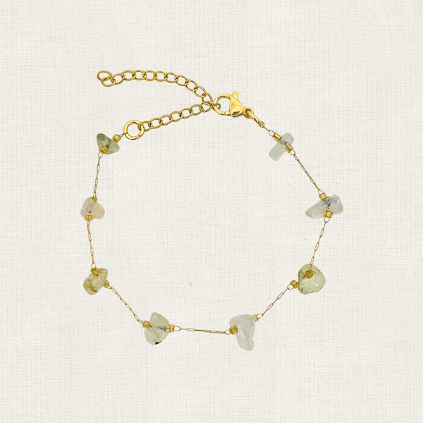 Armband Green Stones