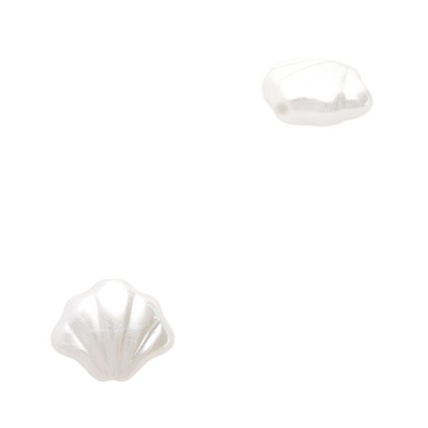 Imitatie Parels 10.5mm Ø1.4 Schelp - 20 stuks