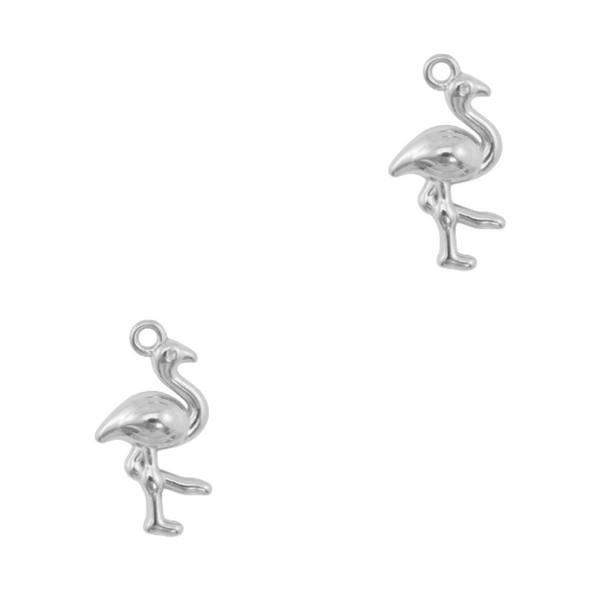 Bedel (Stainless Steel) Flamingo 19mm Zilver - 1 stuk
