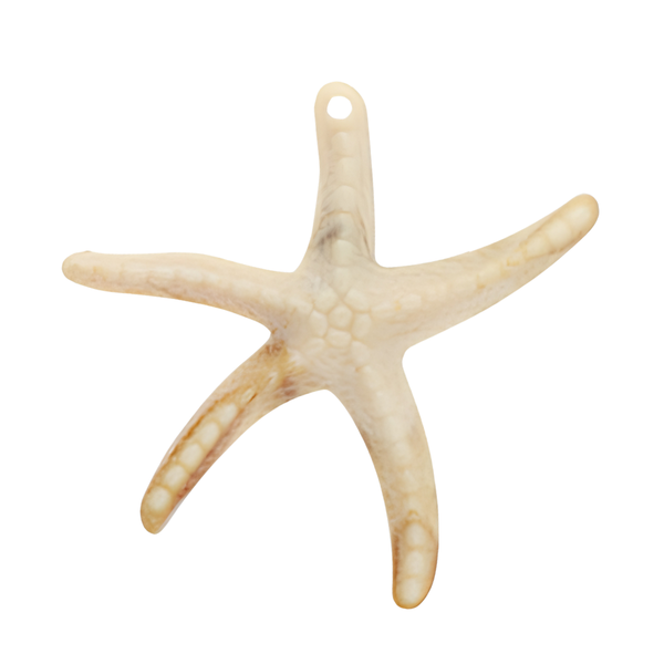 Statement Hanger Zeester 8cm Beige - 1 Stuk