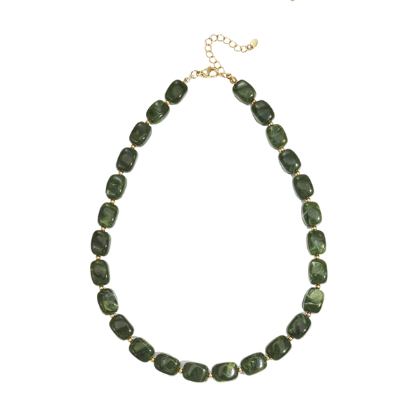 Ketting Retro Beads Green