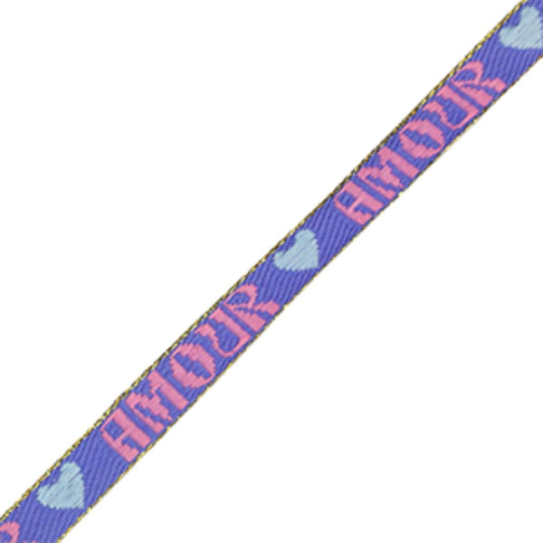 Lint - Amour Blauw Roze - 1 meter