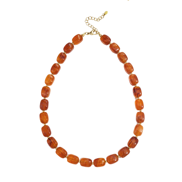 Ketting Retro Beads Orange