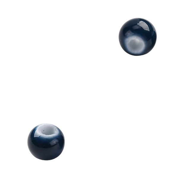 Keramiek Kraal Donker Blauw 6mm - 1 stuk