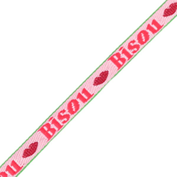 Lint Bisou Roze Rood - 1 meter