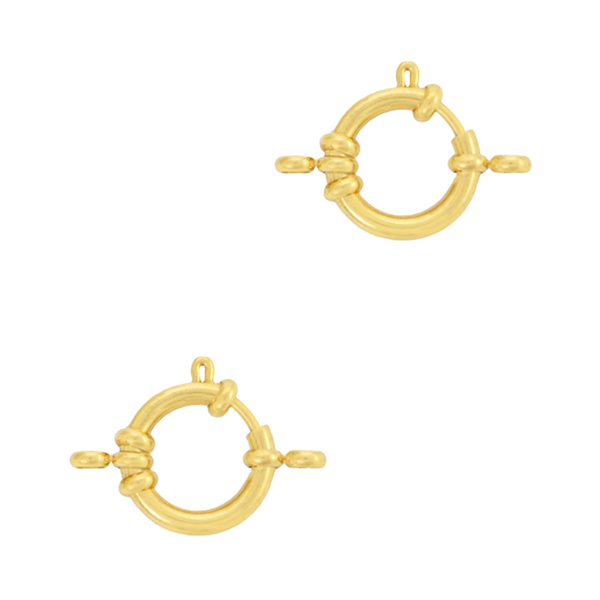 Boeislot Luxe 14mm (stainless steel) Goud - 1 stuk