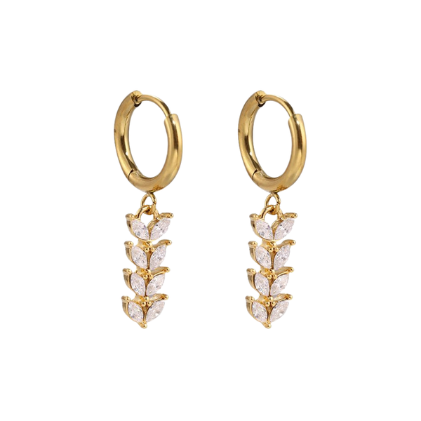 Oorbellen Hoop Feather