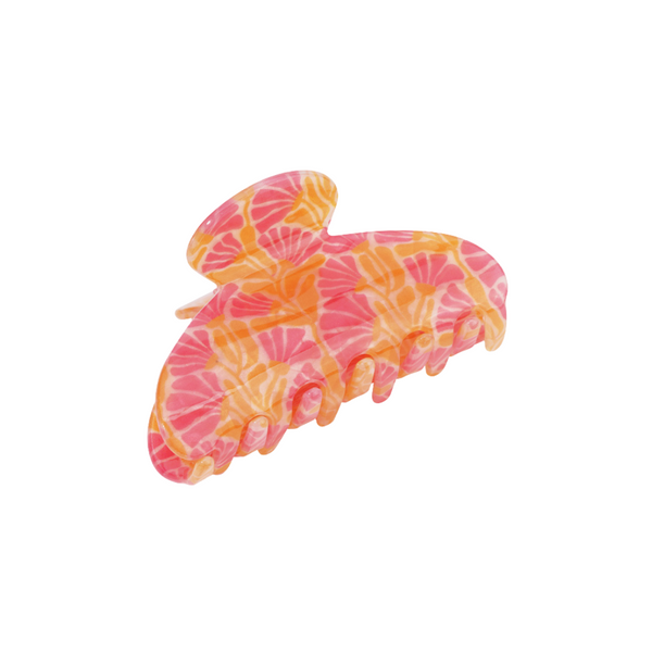 Haarclip Floral Pink Orange