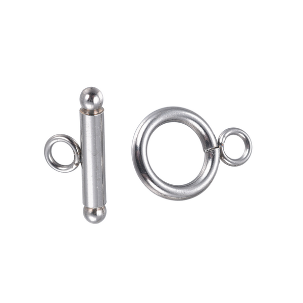Kapittelslot 12mm (stainless steel) Zilver - 1 stuk
