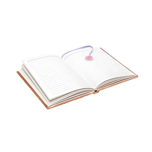 Notitieboek Velvet Beige Bloemen