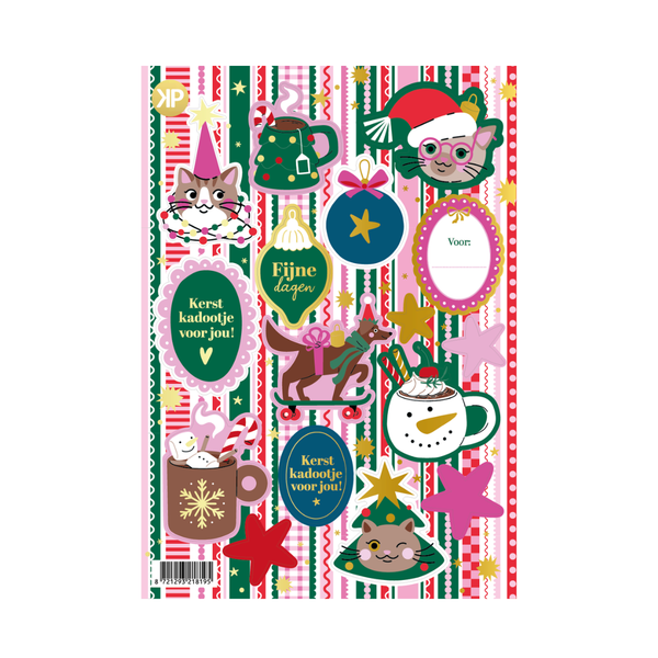 Stickervel Christmas Party - 16 stickers