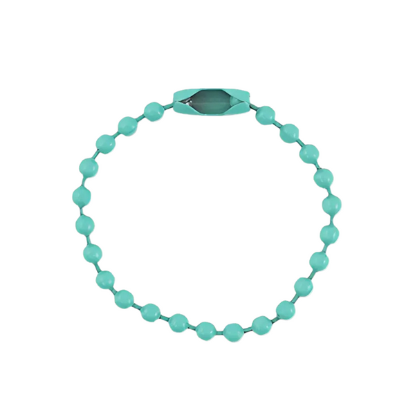 Ball Chain Met Slotje 10cm Turquoise - 1 Stuk