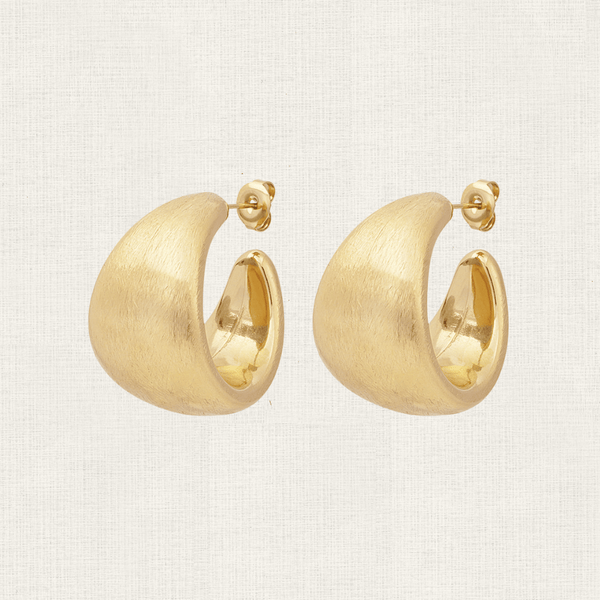 Oorbellen Stud Bold Curve