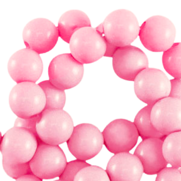 10mm Acryl Kralen Shiny Light Pink - 15 stuks