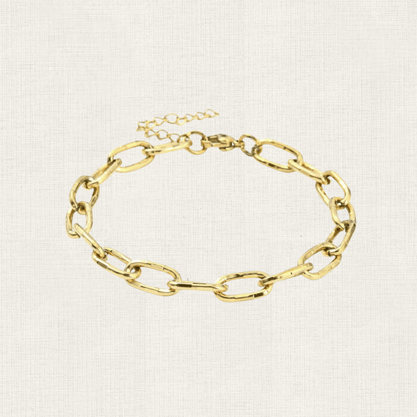 Armband Basis Paperclip Stripes Chain