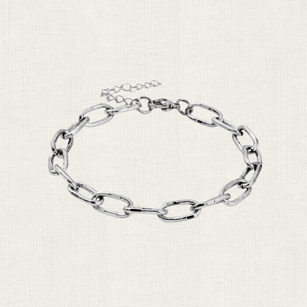 Armband Basis Paperclip Stripes Chain