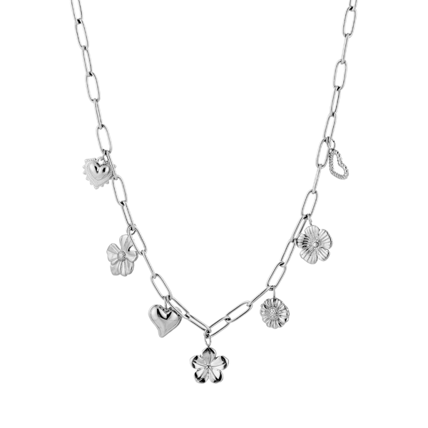 Ketting Flowers And Hearts