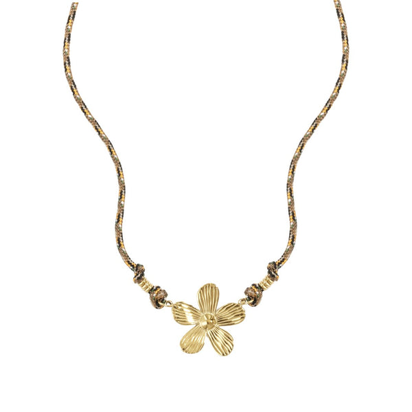 Ketting Floral Brown