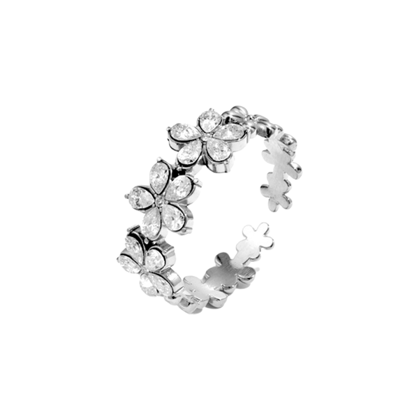 Ring Flowers Zirkonia