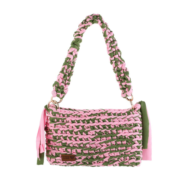 Tas Crochet - Roze Groen