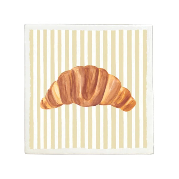 Tegeltje Met Illustratie Liefs Karlijn - Croissant Beige