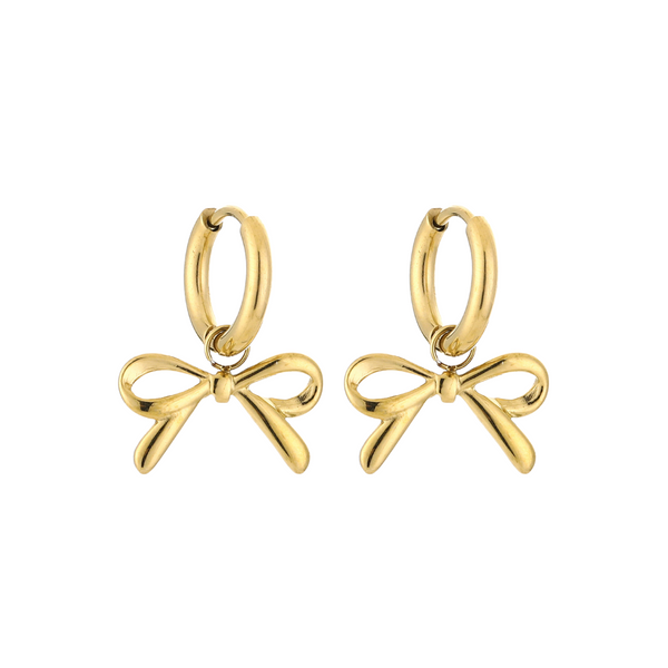 Oorbellen Hoop Tiny Bow