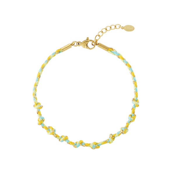 Armband Basis Surfkoord Geel