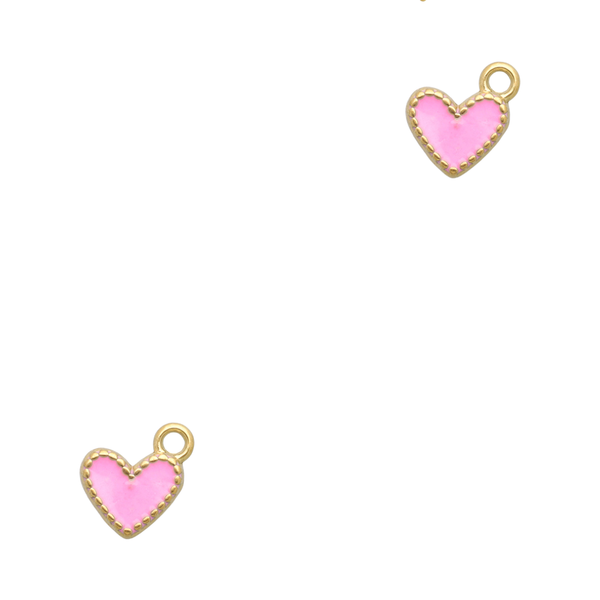 Bedel (Stainless steel) Hart Roze 9.5mm Goud - 1 stuk