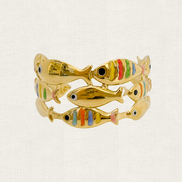 Armband Bangle Fishies Multicolor