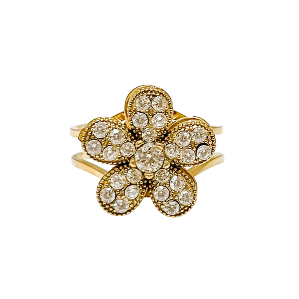 Spinning Ring Shiny Flower