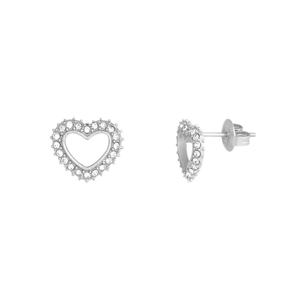 Oorbellen Stud Diamond Heart
