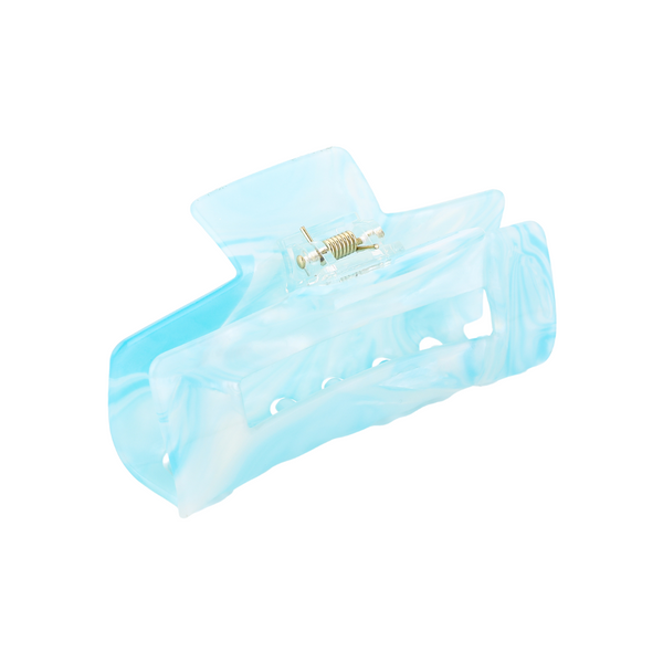 Haarclip Marble Licht Blauw