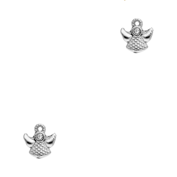 Bedel (Stainless steel) Engeltje 10.5mm Zilver - 1 stuk