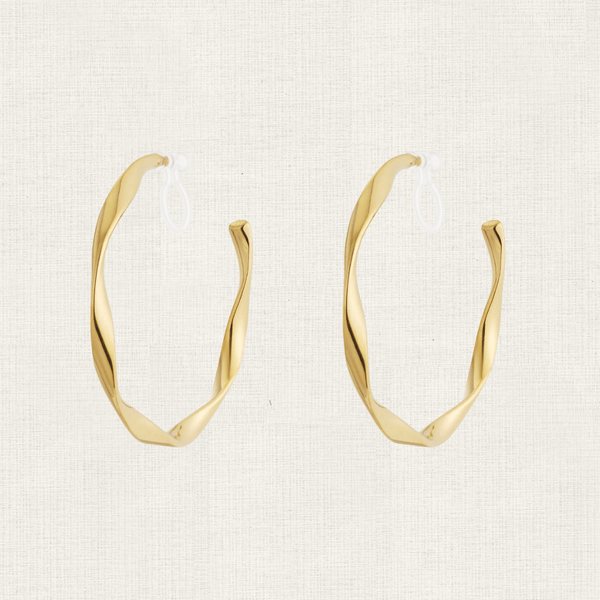 Oorbellen Clip-on Twist Hoop