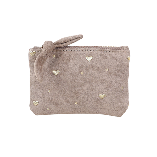 Portemonnee Velvet Hartjes Khaki