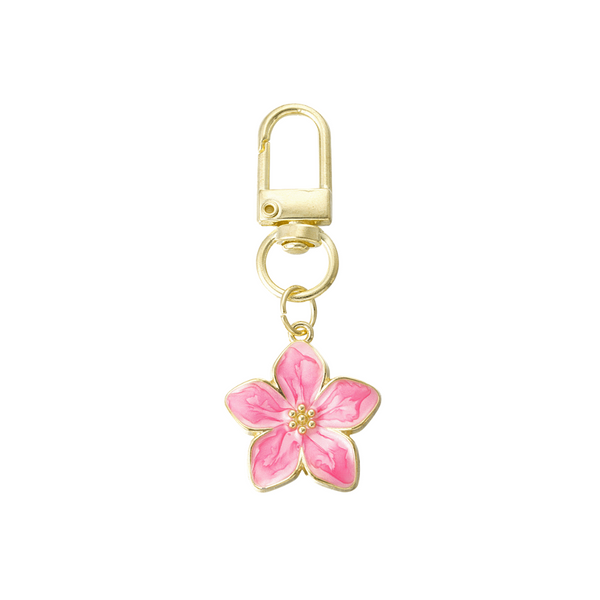 Sleutelhanger Bloemetje - Fuchsia roze