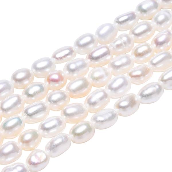 Zoetwaterparel rice 3x4mm White