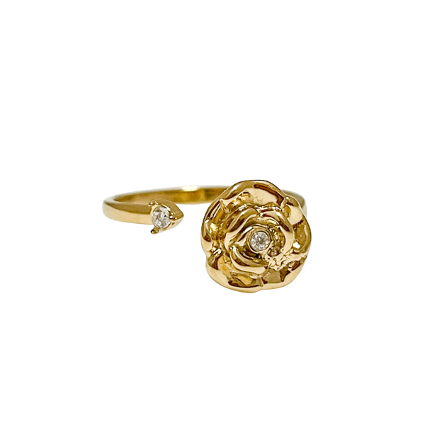 Spinning Ring Minimalistic Rose