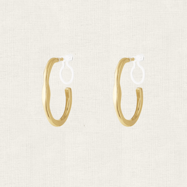 Oorbellen Clip-on Oval Hoop