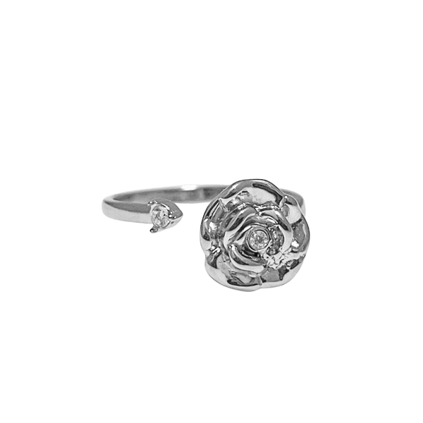 Spinning Ring Minimalistic Rose