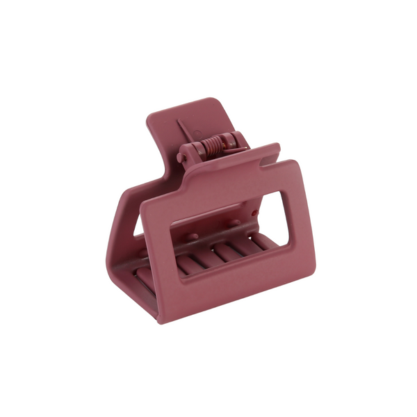 Haarclip Square Burgundy Rood
